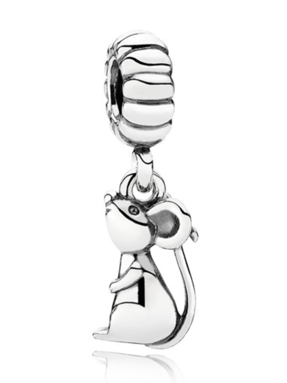Sterling Silver Mouse Animal Dangle Bead - 791104 - Retired